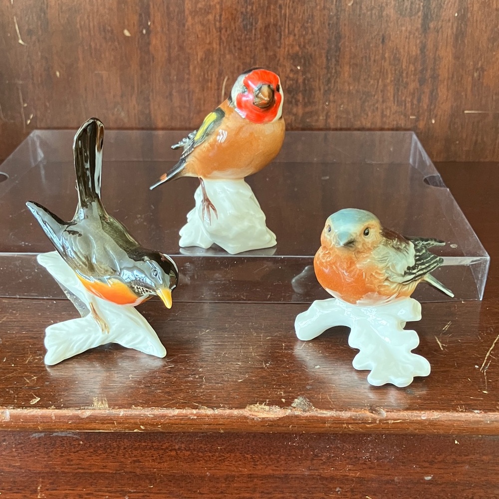 Goebel Porcelain Bird Figurines - Lot of 3